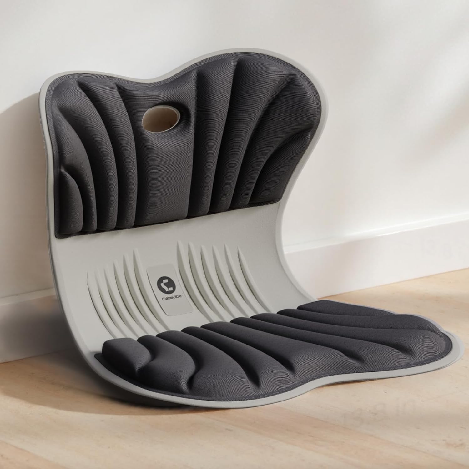 71pyPcqn-rL._AC_SL1500_.jpg CabSupport Ergonomic Lumbar Support Seat Cushion M1 Plus - Posture Correction Spineseat for Office Chair, Car, Home with Breathable Memory Foam - Image 1