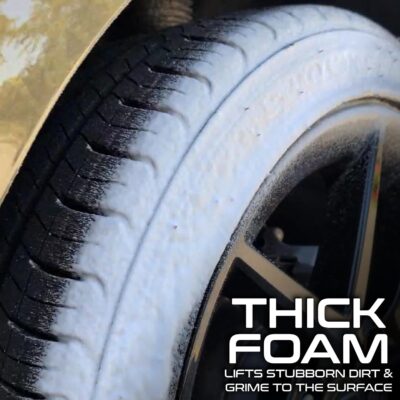 Formula 1 Foaming Tire Shine Aerosol, Wheel Cleaner to Clean, Shine, and Protect Tires with UV Protection, Glossy Black Finish, Long Lasting Wet Look for Cars and Trucks, One Step Application, 12 Oz - Image 4