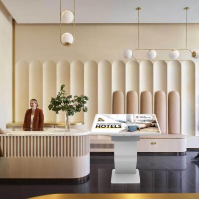 43 inch Touch Screen Kiosk, Windows System(8+128g), K-Style Stand Inquiry Machine, Human–Machine Interaction Smoothly for Mall Navigation/Self-Ordering/Advertising/Retail Store - Image 6