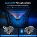 UNBREAKcable Bluetooth FM Transmitter for Car, PD 38W Fast Charging, Wireless Bluetooth FM Radio Adapter, Car Kit with Hands-Free Calls, HiFi Bass Boost MP3 Music Player Support USB Drive - Image 5