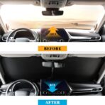 Car Windshield Sun Shade for Honda 2016-2021 Civic Accessories (OEM Design) Reflective Foldable Heat Insulation Sunshade for Ultimate Protection - Image 3