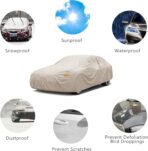 Heavy Duty Outdoor Car Cover Custom Fit for 1994-2026 Ford Mustang, Windproof All Weather Waterproof Sun Rain UV Dust Snow Protection Outdoor Car Covers - Image 4