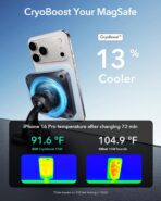 ESR for 15W MagSafe Car Mount Charger with CryoBoost, Phone Cooling MagSafe Car Charger, Air Vent/Dashboard Wireless Charging for iPhone 17e/17/16/15/14/13/12, S26/S25 Series, Pixel 10, Fast Charger - Image 4