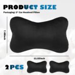 2PCS Car Headrest Pillow Soft & Comfortable,Breathable Car Neck Pillow for Neck Support & Relieve Driving Fatigue,All-Season Necks Pillows for Cars Interior Accessories - Image 2