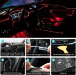 Interior Car LED Strip Lights, RGB 6 in 1 Ambient Lighting Kits with 315 inches Fiber Optic, 16 Million Colors Car Interior Lights with Wireless APP and Remote Control, Sync to Music - Image 6