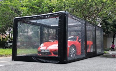 Portable Inflatable Car Cover Shield Garage Tent Airtight Ultimate Outdoor/Indoor Car Bubble Vehicle Shelter for Car Parking Painting Washing and Storage (Black, 19Ft L x9.2Ft W x6.6Ft H) - Image 7