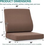 Shinnwa Lumbar Support Pillow for Recliner, Ultra-Soft Foam Back Support Pillow and Egg Crate Foam Seat Cushion 2-in-1 for Couch, Office Chair, for Back Pain Relief, Brown - Image 5
