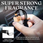 Inspired by Inv.ictus Car Air Freshener for Men | Long Lasting Luxury Diffuser | Automotive Scent Perfume | Vent Clip Auto Air Freshener | Odour Eliminator Technology | Masculine Diffuser Scents 8ML - Image 7