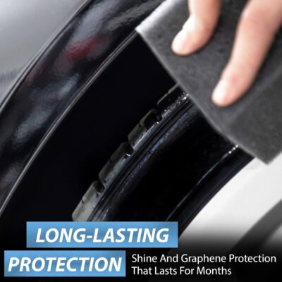 Torque Detail Graphene Tire Shine Spray - Long Lasting Deep Black Shine with No Sling - Graphene Protection Against UV Rays, Fading & Yellowing - Image 5