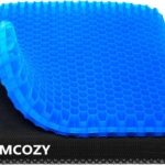 Gel Seat Cushion, Cooling seat Cushion (Super Large & Thick), Breathable Honeycomb Design Absorbs Pressure Points Seat Cushion, Gel Cushion for Office Chair, Home Car seat Cushion for Wheelchair