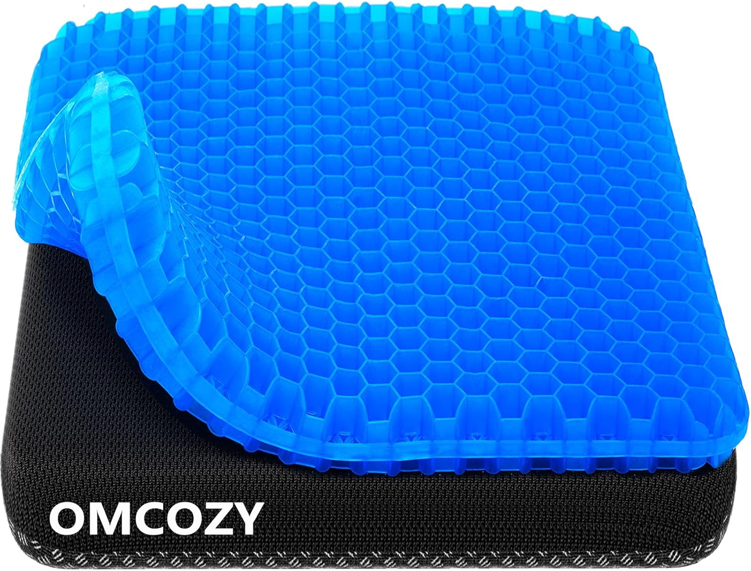 71qnZrqlXrL._AC_SL1500_.jpg Gel Seat Cushion, Cooling seat Cushion (Super Large & Thick), Breathable Honeycomb Design Absorbs Pressure Points Seat Cushion, Gel Cushion for Office Chair, Home Car seat Cushion for Wheelchair - Image 1