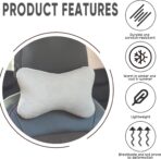 Car Headrest Pillow, Soft & Comfortable Memory Foam Car Neck Pillow for Driving Fatigue Relieve, Universal Cars Head Rest Pillows with Adjustable Strap, Car Interlor Accessorles (Gray) - Image 5