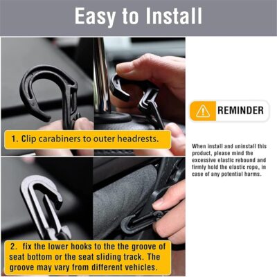 DYKESON Dog Car Net Barrier Pet Barrier with Car Mesh Organizer for Dog & Child, Safety Divider with Storage Pouch, Easy Install for Cars & SUVs - Image 6