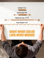 LISEN Coiled USB C Cable, 2 Pack for Android Auto & CarPlay Cable, Short Orange USB C Cable Compatible with iPhone 17 Pro Max Orange/16/15, Samsung Galaxy S25/S24/S23 A15/A14 - Image 5