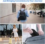 Foot Hammock Airplane Foot Rest for Train, Length Adjustable Travel Essentials with Eye Mask and Earplugs, Desk Foot Rest, Flight Essentials Airplane Foot Hammock (1 Set) - Image 6