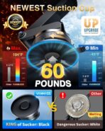 VANMASS [True Military-Grade] Car Phone Holder [Upgraded Suction & Clip] Cell Phone Mount for Dashboard Windshield Vent Truck Cradle Dash Stand for iPhone 16 Pro Max 15 14 13 12 Android, Purple - Image 3