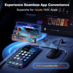 Wireless CarPlay Adapter for Apple [2026 Upgraded A7-Ultra Chip] Multi-User, Full-Auto Car Play Wireless Adapter for iPhone 6-17 Pro Max, Zero Latency for Cars from 2015+, Plug & Play - Image 2