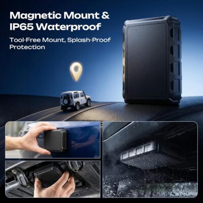 CXK GPS Tracker for Vehicles, 6-Month Battery Life 4G Global Tracker Device for Vehicles with Real Time Alert Strong Magnet, IP65 Waterproof Car Traker 180-Day Location History Subscription Needed - Image 4