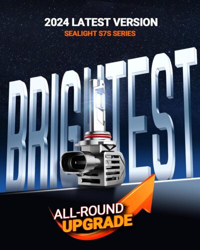 SEALIGHT 9005 Fog Bulbs 60000LM 130W 2024 Edition, Wireless 9005 HB3 LED Bulb for Powersports & ATVs, 6500K Wireless 10 Years Lifespan Powersports Accessory Lights, Pack of 2 - Image 2