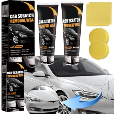 【2Packs】 Scratch Remover for Vehicles Car Scratch Remover Paste New Upgrade for Deep Scratches with Wipe & car Polish Sponge Buffing Compound for Car Paint Restorer - Image 8