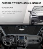 Pigenius Windshield Sun Shade for Ford F-250/F-350/F-450/F-550/F-600 2023-2026 Front Window Sunshade - AstraGuard - Image 2