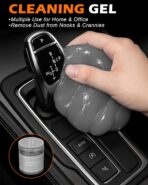 8PCS Car Detailing Brush Set, Interior Car Cleaning Kit with Dash Duster, 4 Detailing Brushes (Soft to Hard), Microfiber Towel, Cleaning Gel, for Vents, Dashboard & Leather Seats - Image 5