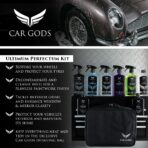 Car Gods 8 Piece Car Cleaning Detailing Kit - Shampoo - Carnauba Wax - Wheel Cleaner - Shine Detailer - Fallout Eliminator - Tyre Serum - Interior Detailer - Glass Cleaner - Image 5