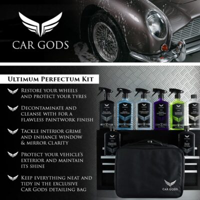 Car Gods 8 Piece Car Cleaning Detailing Kit - Shampoo - Carnauba Wax - Wheel Cleaner - Shine Detailer - Fallout Eliminator - Tyre Serum - Interior Detailer - Glass Cleaner - Image 5