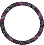 CAR PASS Boho Steering Wheel Cover, Ethnic Flax Cloth Universal Steering Wheel Cover,Anti-Slip Design, Fit 14.5-15 inches for Vehicles,Cars,SUV,Vans - Image 8