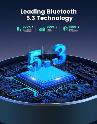 RIWUSI Bluetooth AUX Adapter for Car, [Plug and Play] Bluetooth 5.3 Receiver, 3.5mm AUX Car Adapter for Home Stereo/Speakers/Wired Headphones, Hands-Free Calls, Dual Connection, Hi-Fi Music - Image 4