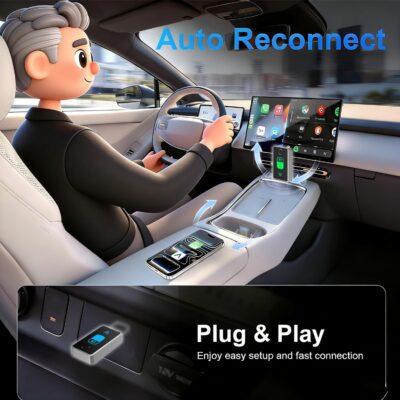 Wireless CarPlay Adapter for iPhone, 2026 Upgrade 2 in 1 Android Auto Wireless Adapter, Wired to Wireless, One-Touch Switch, Fast & Stable Connection, Plug & Play, iOS 10+ & Android 11+ - Image 8