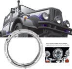 7 Inch Car Headlight Mounting Bracket, LED Light Fix Firmly with Springs, Universal Fit for Motorcycles with Headlight (Silver) - Image 2