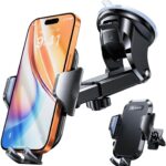 andobil 2026 Military-Grade Car Phone Holder [Upgraded Strongest Suction & Clip] Phone Holders for Your Car, Dashboard Windshield Vent Car Phone Mount for iPhone 17 Pro Max 16 15 14 13 12 Android