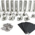 Solar Panel Mounting Brackets Mid and End Clamps and Rails Kit for Roofing Solar Panels of Multiple Sized,Mounting Clamp for Solar Panels Mount PV Modules Fixing Rooftop Installation Support