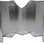 Foldable Silver Windshield Sunshade | Blocks 99% UV Rays | 23" x 58" | Protects & Cools Vehicle Interior