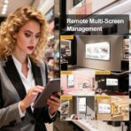 32" Wall Mount Digital Signage, 1000nits Slim Fit Frameless Digital Signage Display, LCD Monitor Advertising Screen, Android OS with HDMI in, Publishing Content with U-Disk/APP/CMS - Image 8