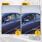 Zone Tech Side Window Cling On Sun Shades- 2-Pack Mesh Car Pop-Up Non Suction Cups Needed Sun-Shield - Image 6