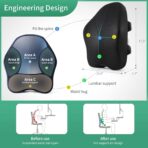 Lumbar Support Pillow for Office Chair Back Support Pillow for Chair Car Seat Back Support Ergonomic Back Chair Pillow Desk Chair Back Cushion for Back Pain Back Rest Pillow Lumbar Back support - Image 4