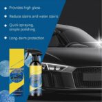 Car Ceramic Coating Spray, 120ML Quick Effect Coating Agent for Cars, Car Coatings Spray for Shine and Protection, Long Lasting Nano Cars Polishing Wax Sprays, for Auto Maintenance Supplies - Image 2