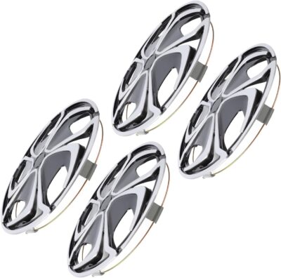 Asixxsix Wheel Hub Caps, 14 Inch Universal Fit ABS Car Wheel Covers Set of 4 with SnapOn Installation for Cars Trucks SUVs Steel Wheels - Image 2