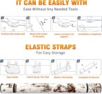 Wild West Desert with Cowboy Car Windshield Sunshade,Folding Sun Shade Auto Sun Visor Heat Protection Front Window, Car Sunscreen Blocks UV Rays and Keeps Vehicle Cool (55 x 30 Inch) - Image 7