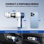Car Vacuum Cleaner Cordless, 4 in 1 Portable Vacuum Cleaner 16000PA High Power Air Duster & Air Blower & Pump, Rechargeable Handheld Vacuum with Brushless Motor, Multi-Nozzles for Car, Home, Office - Image 7