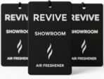 Premium Hanging Car Air Fresheners, Showroom-New Car Scent, 3-Pack, Long-Lasting & Odor Eliminating, Modern Design