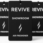 Premium Hanging Car Air Fresheners, Showroom-New Car Scent, 3-Pack, Long-Lasting & Odor Eliminating, Modern Design