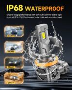 Termitor 2026 New Upgraded H11/H8/H9 Bulbs, 𝟖𝟎𝟎𝟎𝟎𝐋𝐌 𝟏𝟓𝟎𝟎% H11 Led Super Bright 6500K, 1:1 Mini Size Replace Instal Fog Beam, Plug-N-Play, 10 Years Lifespan, Pack of 2 - Image 9