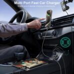 USB C Car Charger 3 Pack, Bangfun 4-Port 65W Dual 12V USB-C & USB A Car Charger Power Adapter QC+PD 3.0 Fast Charging Cigarette Lighter Plug for iPhone 16/15/14/13/11 Pro,Samsung S24,Android(Black) - Image 5