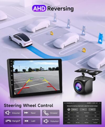 4Core 2G+64G Car Radio for Toyota Yaris VIOS 2007-2013 Android Car Stereo with Wireless Carplay Android Auto, Rimoody 9 Inch Touch Screen GPS Navigation Bluetooth FM HiFi WiFi + AHD Backup Camera - Image 5