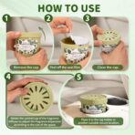 Diffusers for Home Lemonglass Scent 2 Pack, Bathroom Diffuser Round Shape for Office, Air Freshener Diffuser Gel Leak-Proof Car & Room, Bathroom Scent Diffuser Gift for Friends and Family - Image 7