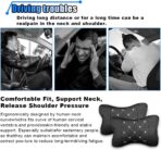 2PCS Car Neck Pillow, Breathable Car Head Neck Rest Cushion, Soft Pillow for Relieving Stiffness, Comfort Car Seat Neck Support Pillow (Black/White) - Image 4