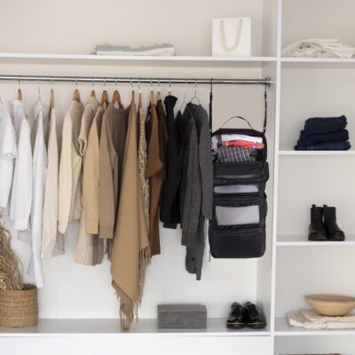 Olosar Suitcase Organizer, Travel Luggage Organizer Portable Hanging Travel Shelves Collapsible Hanging Packing Cubes for Carry on Suitcase - Image 7